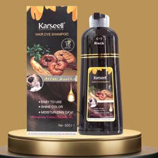 Dầu gội phủ bạc karseell, phủ bạc đen tóc, nâu tóc từ lần gội đầu tiên, 100% thảo dược thiên nhiên dùng tại nhà