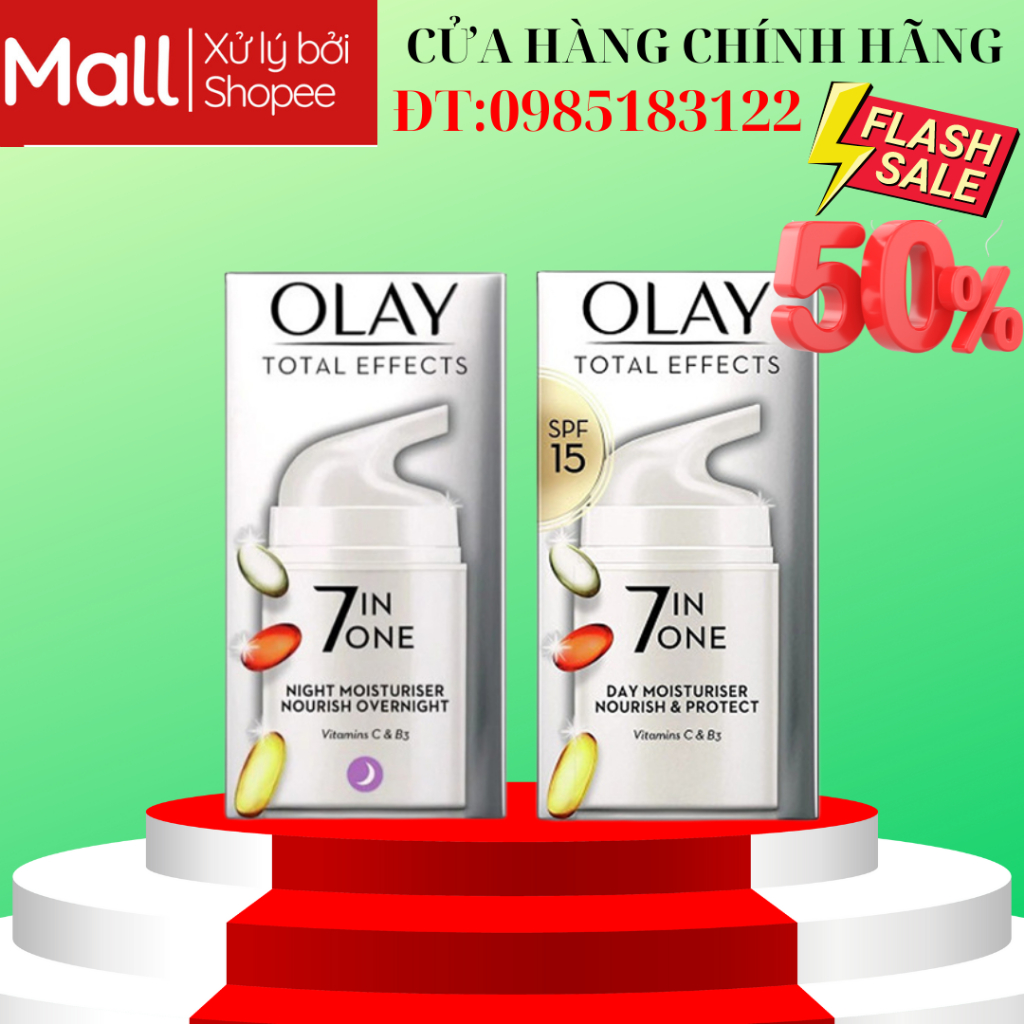 Kem Dưỡng Olay 7 in 1  ĐÊM bản UK