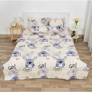Set GA GỐI món Cotton Poly họa tiết đáng yêu, ga bọc đệm, drap trải giường