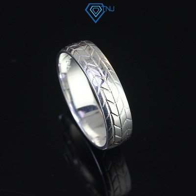 Nhẫn bạc nam tròn hình mũi tên cá tính phong cách đường phố NNA0542 - Trang Sức TNJ