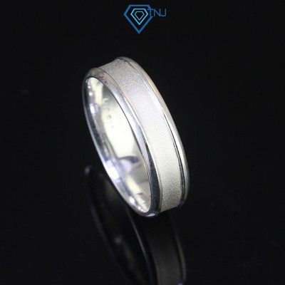 Nhẫn bạc nam 925 tròn phun nhám phong cách đơn giản NNA0543 - Trang Sức TNJ