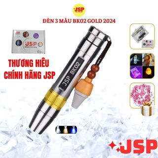 Đèn soi đá quy 3 màu BK02 Trắng Vàng Tím kèm sạc pin đèn soi cua gạch soi tiên giả JSP tặng đá ruby