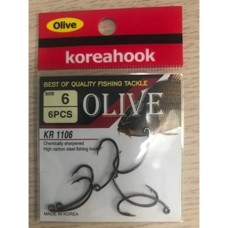 Lưỡi câu cá rô olive - made in korea