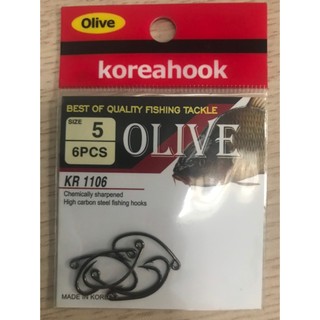 Lưỡi câu cá rô olive - made in korea