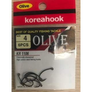 Lưỡi câu cá rô olive - made in korea