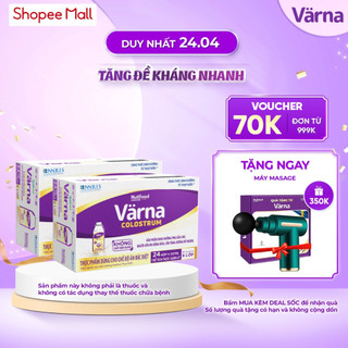 Combo 2 Thùng sữa bột pha sẵn Värna Colostrum (24 hộp giấy x 237ml) - Sữa non cho người lớn, Tăng đề kháng nhanh