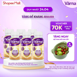 Lốc 6 chai sữa non Värna Colostrum pha sẵn (6 chai x 237ml) - Sữa Cho Người Già Tăng Cường Đề Kháng