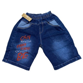 XẢ KHO-SIÊU SALE-Quần jean lửng bé trai từ 15 đến 35kg, họa tiết thêu phong cách, chất liệu mềm, co giãn, bền, đẹp