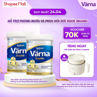 Combo 2 Lon sữa bột Värna Complete - Phòng ngừa & Phục hồi nhanh (Lon 850g)