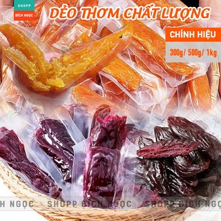 Khoai lang sấy dẻo nguyên chất không đường, hút chân không đảm bảo - Túi 300g/ 500g/ 1kg