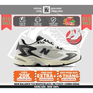 Giày new balance 725 white black grey - authentic 100%