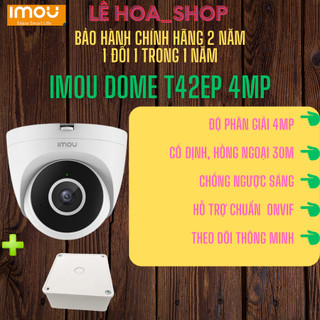 Camera ip wifi dome 4mp imou ipc-t42ep