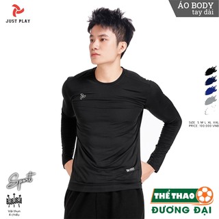 Áo Body JustPlay Tay Dài Áo Lót Giữ Nhiệt Chống Nắng Chơi Đá Bóng Tập Gym Thể Thao Co Giãn Thoáng Khí Thấm Hút Mồ Hôi