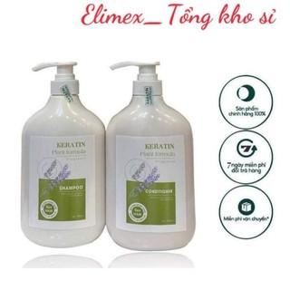 DẦU GỘI XẢ KERATIN PLANT FORMULA 800mlx2 phục hồi chống rụng tóc mềm mượt