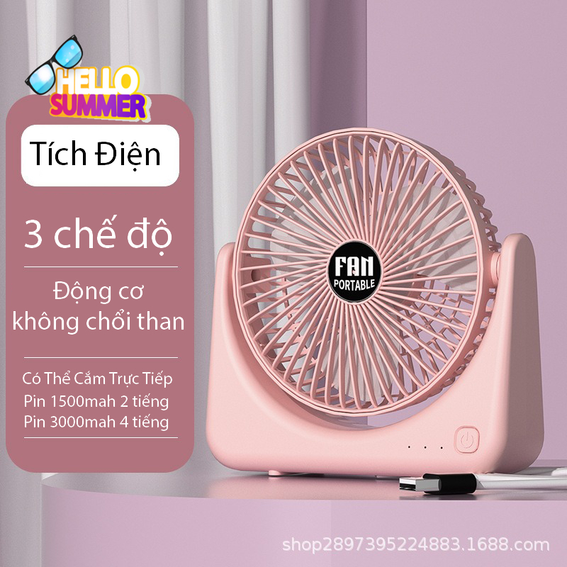 Quạt tích điện cao cấp MaxSpect xoay 270 độ  động cơ chất lượng cao Bao Hanh 12T Q6s | BigBuy360 - bigbuy360.vn