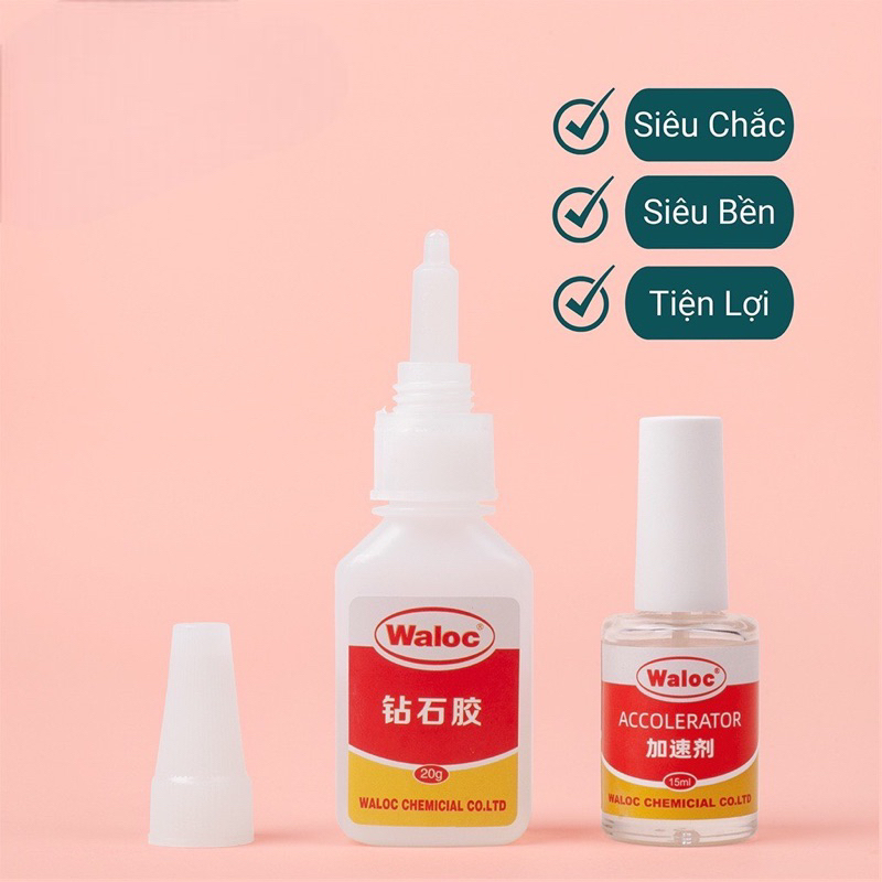 Keo dán waloc bê tông đính đá, gắn móng siêu bền