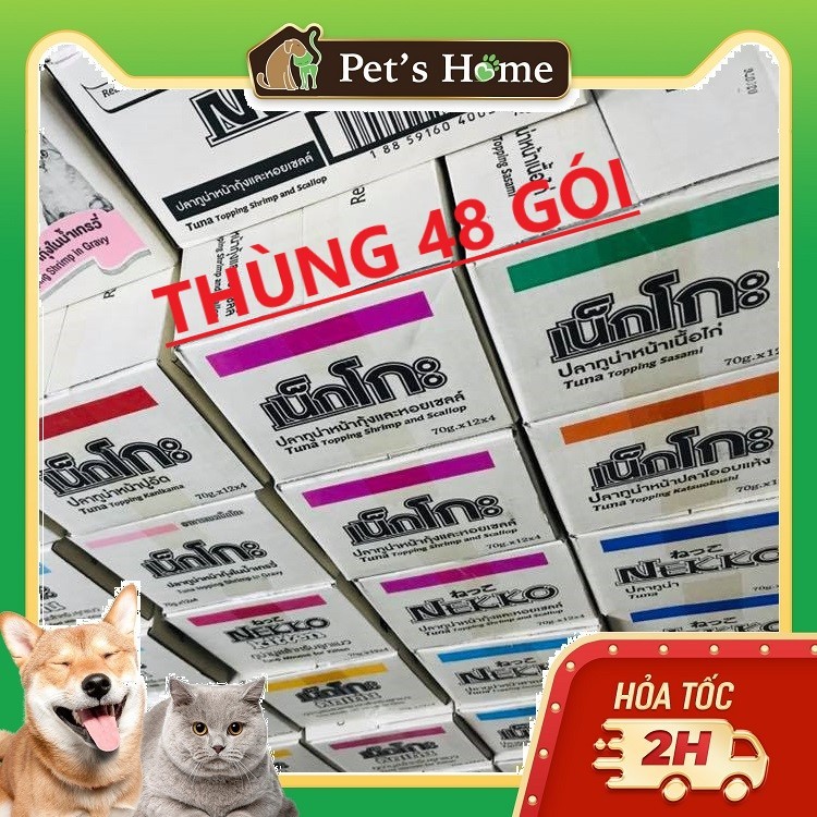 Thùng 48 gói nekko tùy chọn