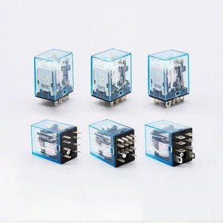 Rơ le trung gian, relay kiếng 8 và 14 chân my4n ly2n 12v, 24v, 220v