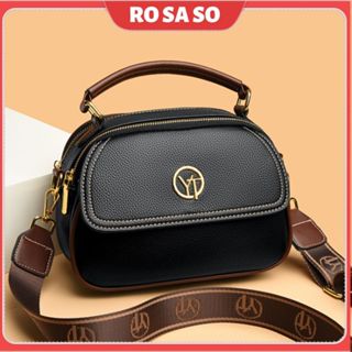 Túi xách nữ tặng mẹ đeo chéo đeo vai đẹp mẫu mới hot trend 2023 đi tiệc đi làm da PU ROSASO TX120