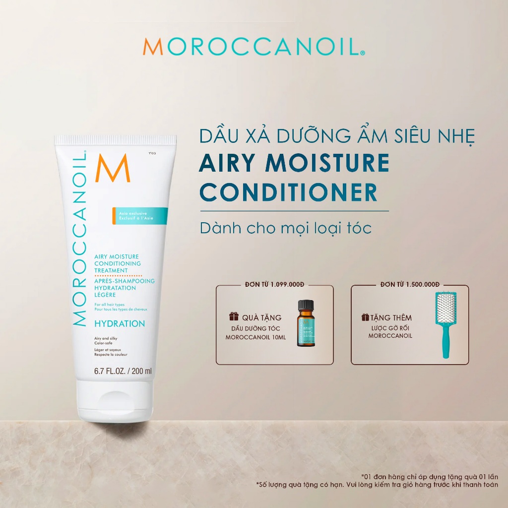 Dầu Xả Dưỡng Ẩm Siêu Nhẹ Moroccanoil® Airy Moisture