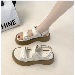 Dép quai hậu nữ độn đế Fasionn dây kim tuyến , sandal nữ đế độn 2 màu siêu hot