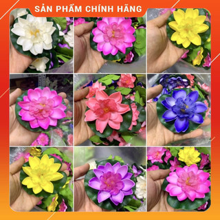 Hoa sen xốp thả bát nước sen, thả hồ trang trí tiểu cảnh, thả bát tụ thủy, thả hồ, thả bể cá