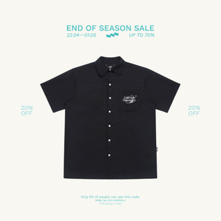 Áo Sơ Mi Tay Ngắn Thêu Túi LIDERISM CUBAN SHIRT - Đen/Xanh lá/Hồng/Trắng