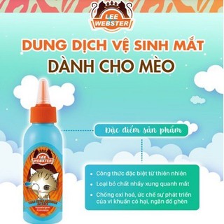 [CHÍNH HÃNG] DUNG DỊCH VỆ SINH MẮT CHO MÈO LEE WEBSTER 130ml