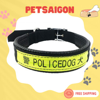 DÂY DẮT VÒNG CỔ POLICE CHO CHÓ
