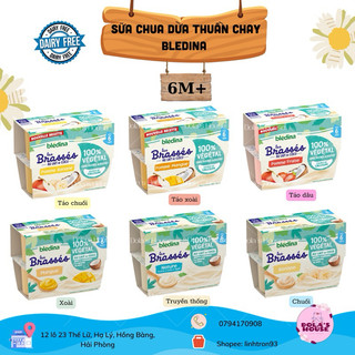 SỮA CHUA DỪA BLEDINA - THUẦN CHAY, KHÔNG SỮA, KHÔNG LACOTSE CHO BÉ 6M