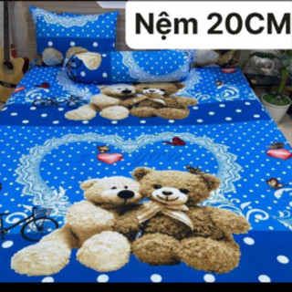 Ga trải giường thun lạnh Hàn Quốc đồng giá 1m đến 1,8m chân nệm 3-17cm(không áo gối) mềm mịn mát