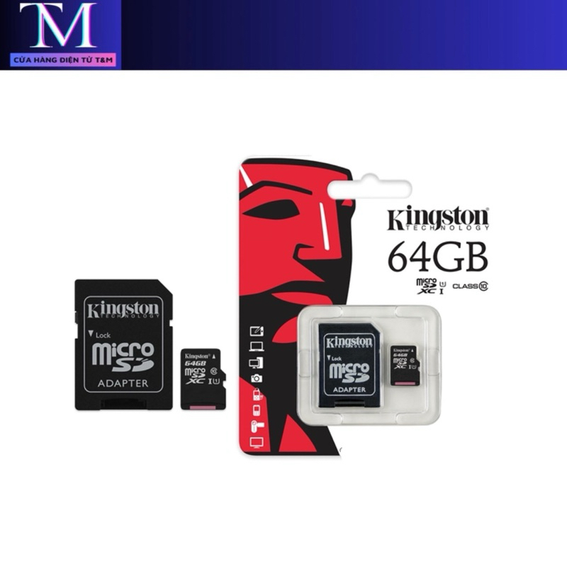 Thẻ nhớ MicroSD 64G Kingston Box Class10