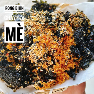 500g (tỏi mè) RONG BIỂN GIÒN CHÁY TỎI MÈ.
