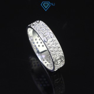 Nhẫn bạc nam 925 tròn kim tiền hút tài lộc đính đá sang trọng NNA0551 - Trang Sức TNJ