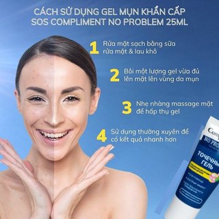 Gel Dưỡng Da Hỗ Trợ Giảm Mụn Compliment No Problem AHA - BHA- PHA - Tea Tree