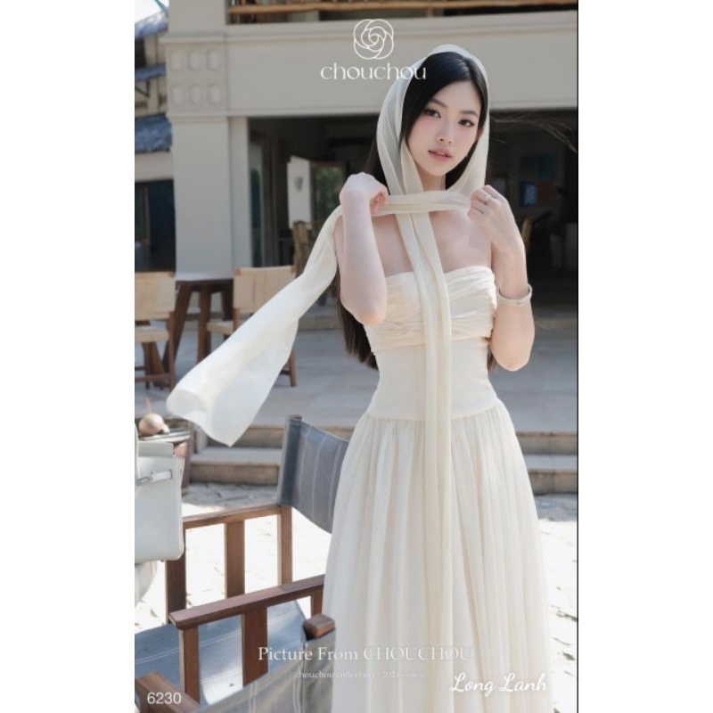 Váy maxi cup ngực chất tơ mềm cao cấp
