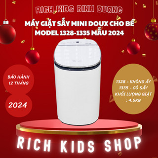 Sẵn HCM / HN- Máy giặt Mini Doux / Doux Lux 2024 tự động giặt sạch, diệt khuẩn tối ưu, có chế độ giặtsấy - Bảo hành 12th