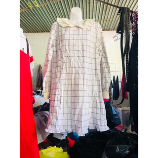 Đầm babydoll bèo tiểu thư tay bồng