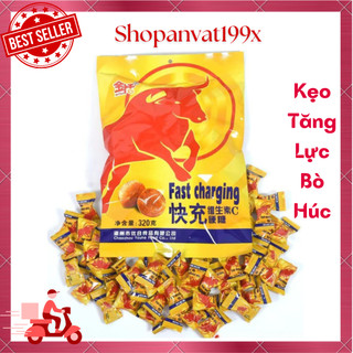 Kẹo ngậm tăng lực bò húc redbull gói 320gr, kẹo tăng lực, kẹo bò húc, đồ ăn vặt shopanvat199x
