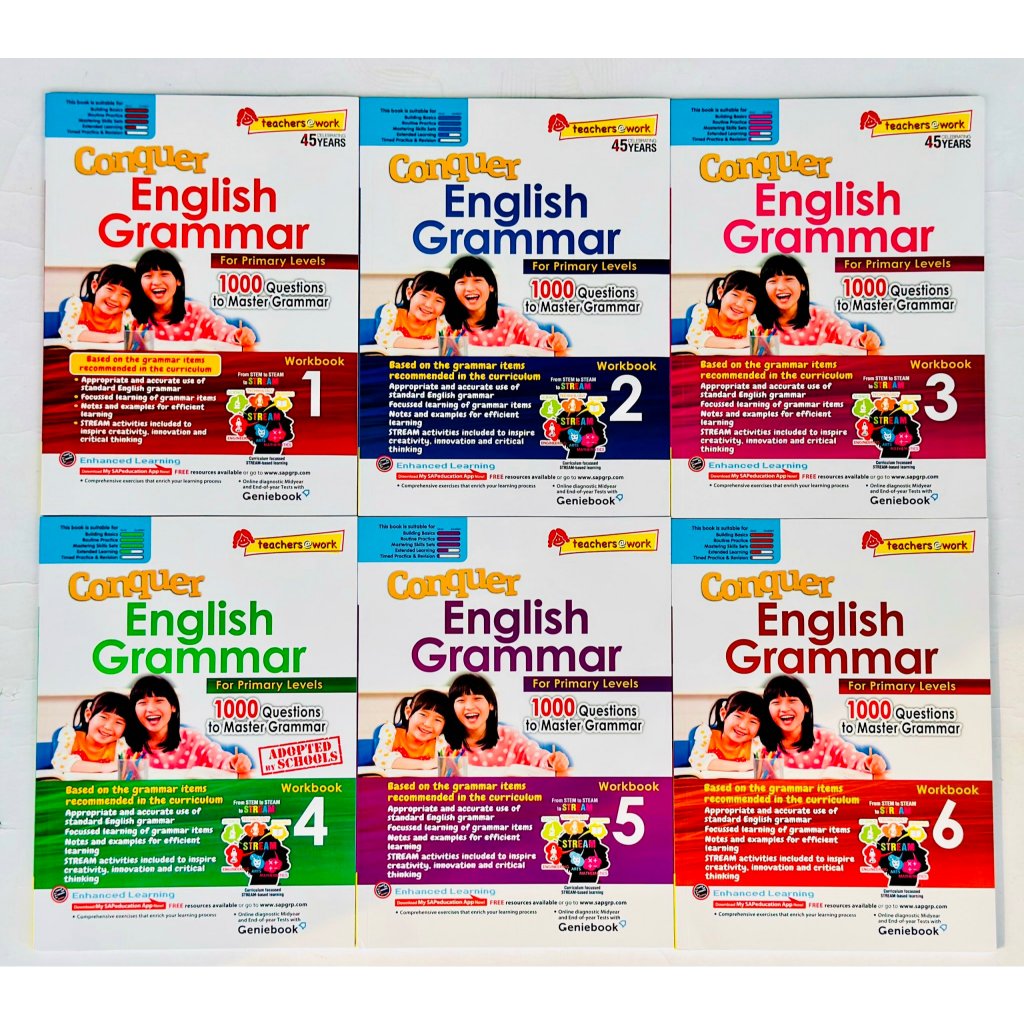 Conquer English Grammar 1 - 6 ( In lazer)