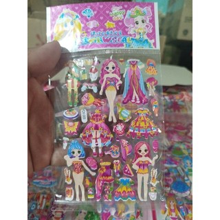 Stick 3D nổi hình Công chúa dễ thương 10cm x 15 cm