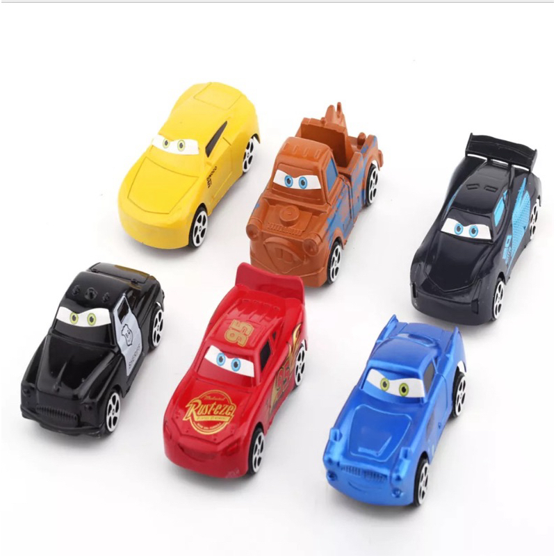 Set 6 ôtô trang trí bánh kem, phụ kiện sinh nhật