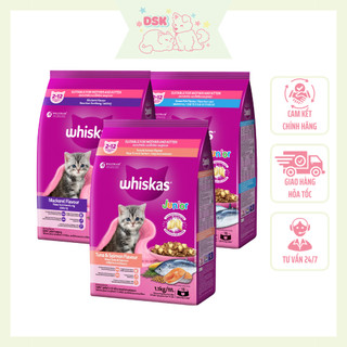 Thức ăn hạt cho mèo con whiskas kitten - gói 450gr