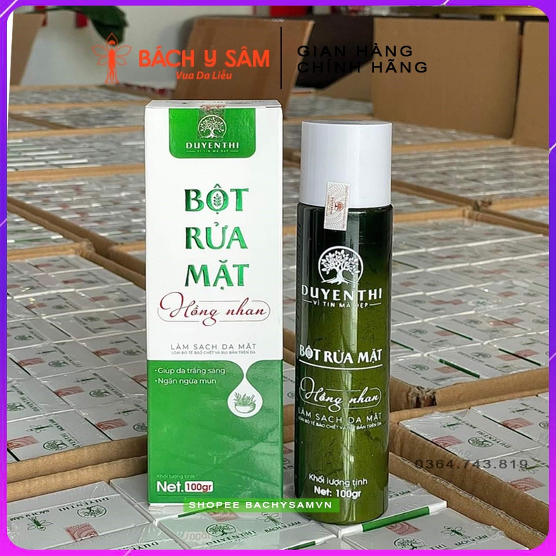 Bột Rửa Mặt Duyên Thị Bách Y Sâm 100Gr Mẫu Mới 2024