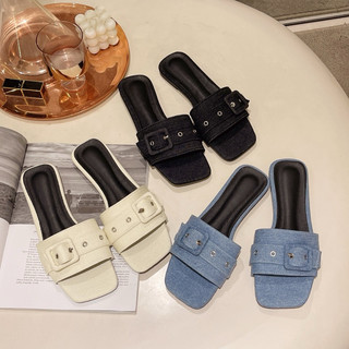 [HÀNG CÓ SẴN] A06 Dép vải denim BIG SIZE 36-43