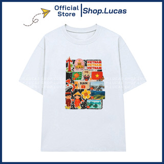 Áo Thun In Hình VIETNAM Du Lịch Danh Lam Thắng Cảnh Đất Nước Unisex Nam Nữ Áo Phông Nhóm Lớp Team Shop.Lucas