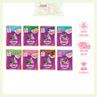 Pate cho mèo mọi lứa tuổi whiskas - gói 80gr