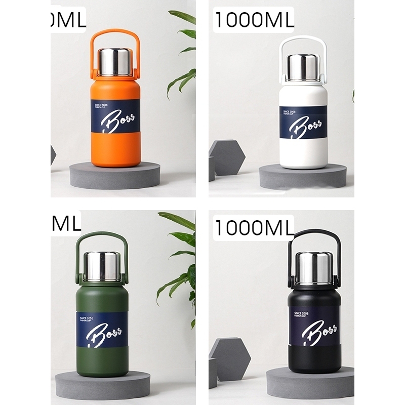 Bình giữ nhiệt 4 lớp BOSS inox 316 Có nắp kèm cốc cao cấp B19 HỒNG LỘC STORE