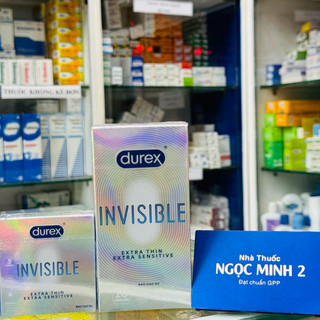 ✅ Bao Cao Su Durex Invisible Extra Thin Sensitive Siêu Mỏng,hộp 3,10 cái