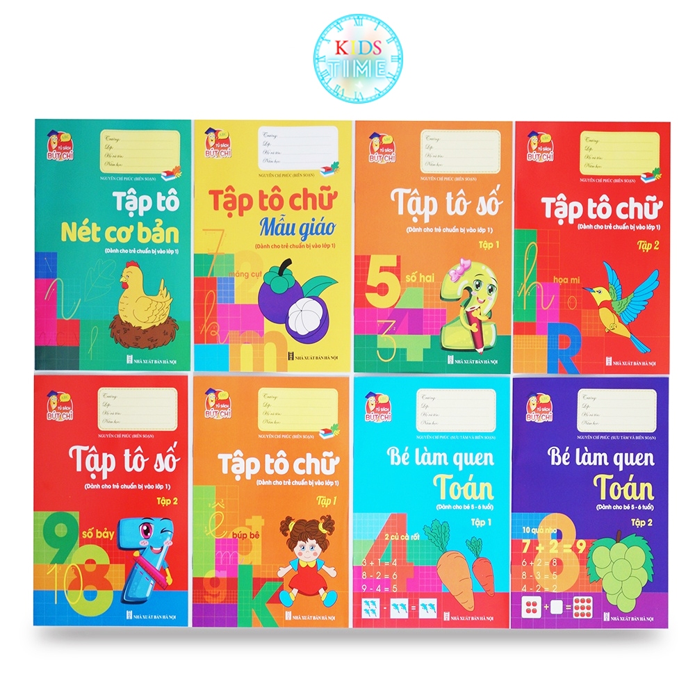 Sách - Bộ Sách Chuẩn Bị Cho Bé Vào Lớp 1 - Hành Trang Cho Bé Vào Lớp 1 (Túi 8 Cuốn)